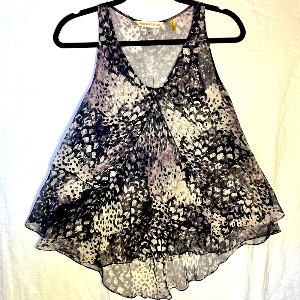 100% Silk Rebecca Taylor Perfect Condition Top!